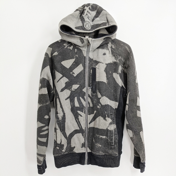 black camo zip hoodie